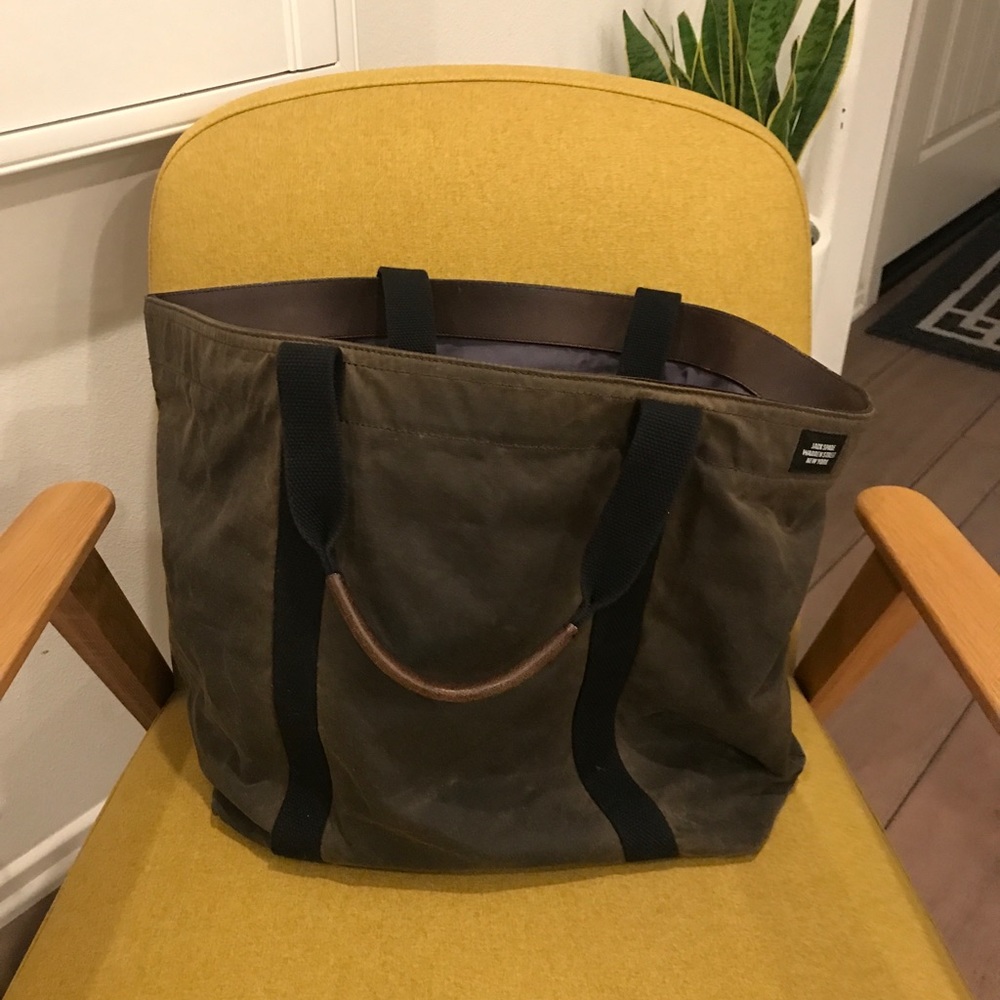 Jack Spade Tote wax wear brown